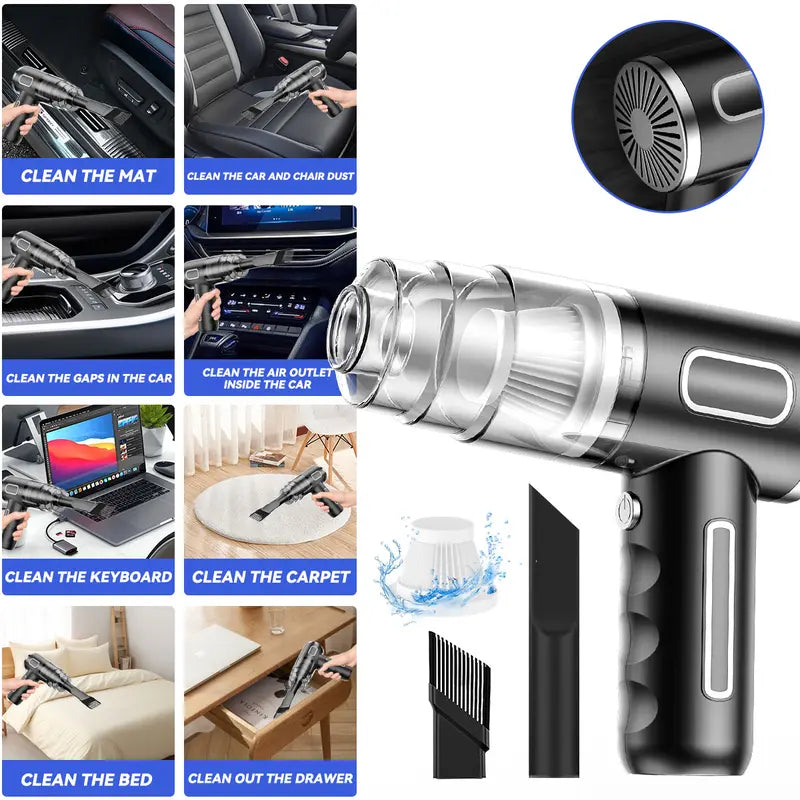 Final 3 Hours: 60%OFF🚀 High-Power 3-in-1 Handheld Vacuum – Car + Home + Pets